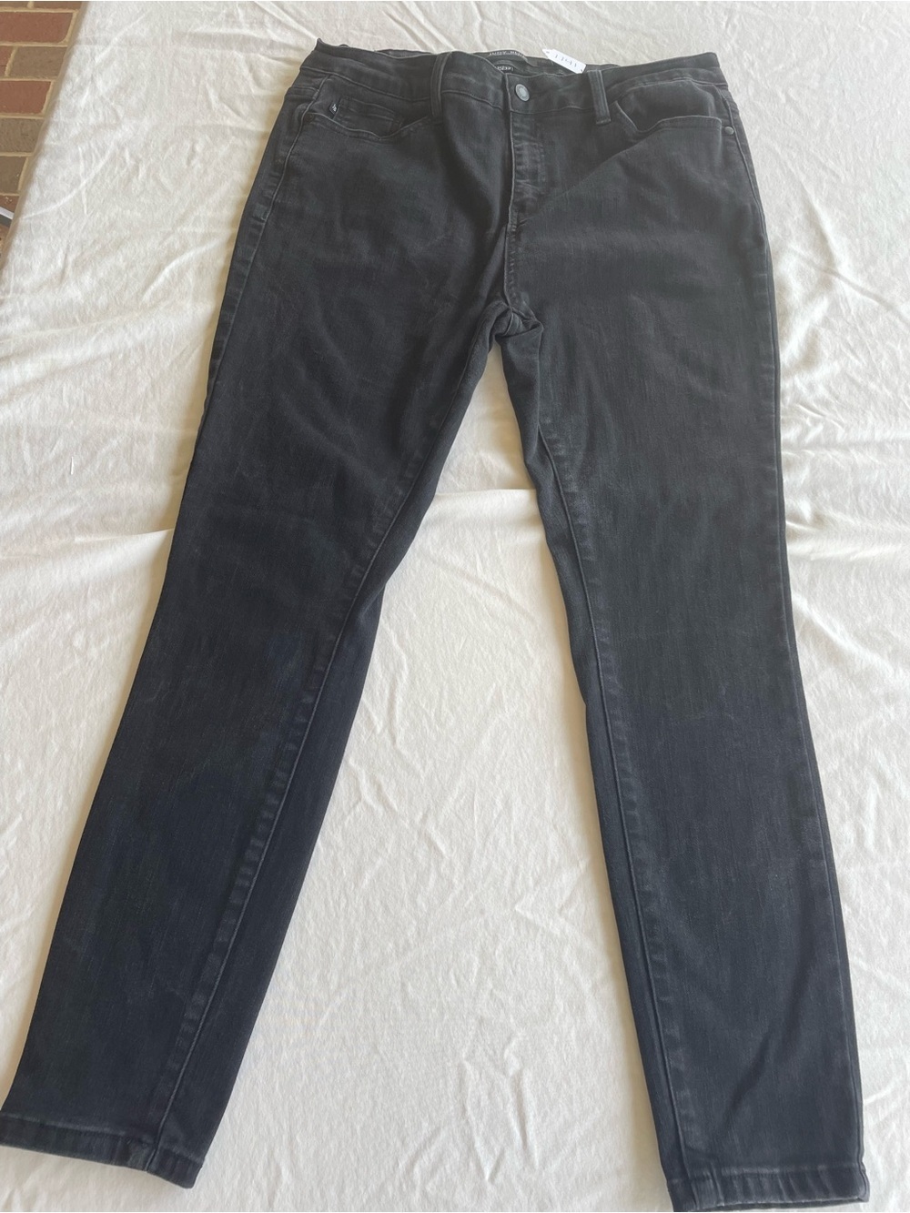 Judy Blue Black Skinny Jeans Size 15/32 Dark Wash Stretch Denim Style